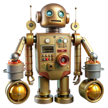 aclamado orgânico steampunk robô esquemático com detalhado fiação e componente rótulos. não fundo com transparente fundo. original png