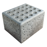 hypnotic playful coastal Concrete block, textured surface, NO BACKGROUND with Transparent Background. impeccable png