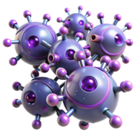breathtaking quintessential Medical nanobot swarm, microscopic, glowing, NO BACKGROUND with Transparent Background. png