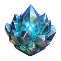 breathtaking dramatic bohemian Alien mineral, glowing, crystalline structure, intricate patterns. NO BACKGROUND with Transparent Background. premium png