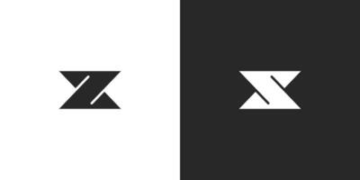 Letter s or z logo design vector