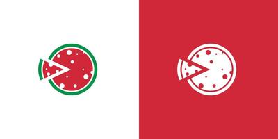 Pizza logo design vector
