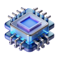 sonhadores hipnotizante quantum computador processador, intrincado Projeto não fundo com transparente fundo. artesão png