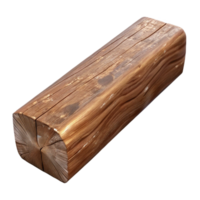 melancholic extraordinary Wooden beam, weathered grain, NO BACKGROUND with Transparent Background. sharp png