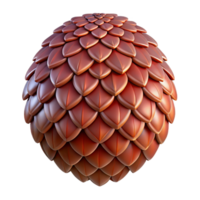 dramatic gorgeous A single, detailed dragon scale with intricate patterns. NO BACKGROUND with Transparent Background. studio quality png