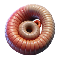remarkable industrial A millipede, curled up. NO BACKGROUND with Transparent Background. sharp png