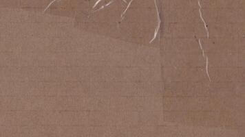 Animated cardboard surface with messy duct tapes texture loop video