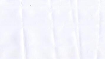 Minimalist crumpled white paper animation with realistic surface motion video