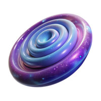 breathtaking artistic A floating, abstract galaxy with spiral arms. NO BACKGROUND with Transparent Background. 8K png