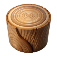 splendid tropical Cross-section of a tree trunk NO BACKGROUND with Transparent Background. fine detail png
