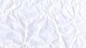 Vintage crumpled white paper texture with soft grain and smooth animation video