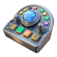 sumptuous romantic baroque Spaceship control panel with illuminated buttons NO BACKGROUND with Transparent Background. premium png