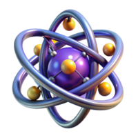 calm gorgeous Quantum entanglement device with glowing particles. NO BACKGROUND with Transparent Background. perfect clarity png
