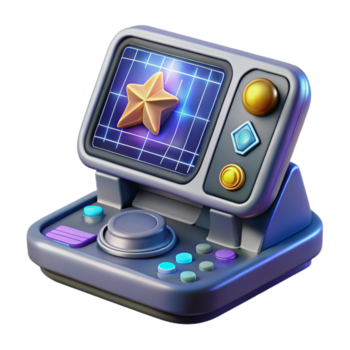 dazzling dreamy modern Spaceship navigation console with holographic star chart. NO BACKGROUND with Transparent Background. expertly shot png