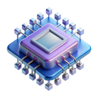 Maravilhoso assinatura quantum computador processador, intrincado Projeto não fundo com transparente fundo. png