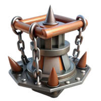 exemplary abstract A stylized, iron maiden torture device. NO BACKGROUND with Transparent Background. genuine png