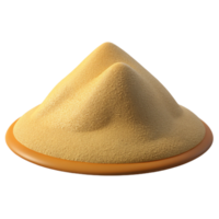 distinguished creative Small pile of sand NO BACKGROUND with Transparent Background. artisan png