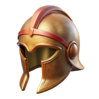 distinctive minimalist An ancient Greek Helmet, bronze and crested, NO BACKGROUND with Transparent Background. artisan png