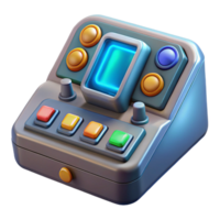 beautiful inspired Spaceship control panel with glowing buttons NO BACKGROUND with Transparent Background. png