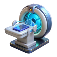 acclaimed organic Futuristic medical scanner displaying anatomical data NO BACKGROUND with Transparent Background. handcrafted png