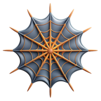 beautiful energetic traditional Detailed shot of a spider web NO BACKGROUND with Transparent Background. sharp png