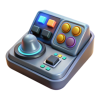 distinguished avant-garde Spaceship control panel with glowing buttons NO BACKGROUND with Transparent Background. premium png