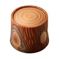 dazzling traditional Cross-section of a tree trunk NO BACKGROUND with Transparent Background. artisan png