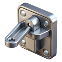 vibrant artistic Window latch, metal mechanism, NO BACKGROUND with Transparent Background. refined png