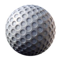 captivating geometric Golf ball, dimpled surface, NO BACKGROUND with Transparent Background. impeccable png