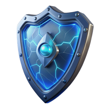 acclaimed victorian Futuristic shield with energy field NO BACKGROUND with Transparent Background. high resolution png