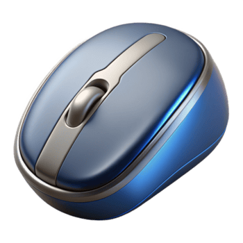 minnesvärd kreativ en dator mus, trådlös och ergonomiska. Nej bakgrund med transparent bakgrund. 8 K png