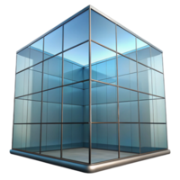 gorgeous elegant Glass curtain wall, reflective surface, NO BACKGROUND with Transparent Background. impeccable png