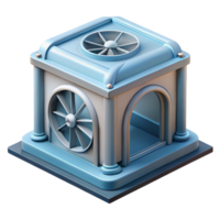 dynamic impressive CAD rendering of a fan vault NO BACKGROUND with Transparent Background. detailed png