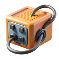 playful stunning A power supply unit, with cables attached. NO BACKGROUND with Transparent Background. precision png