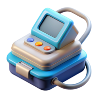 calm wonderful Portable medical scanner with a digital display. NO BACKGROUND with Transparent Background. authentic png