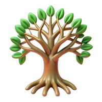 alluring dramatic futuristic A stylized tree of life with intricate branches and roots. NO BACKGROUND with Transparent Background. handcrafted png