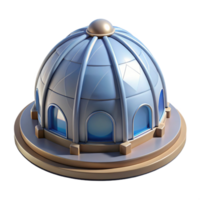 dramatic traditional Architectural model of a dome NO BACKGROUND with Transparent Background. high resolution png
