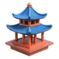 impressive dramatic coastal Pagoda roof, tiered structure, NO BACKGROUND with Transparent Background. masterfully captured png