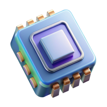dazzling remarkable A graphics processing unit GPU. NO BACKGROUND with Transparent Background. png