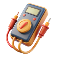 extraordinary signature A multimeter, with probes attached. NO BACKGROUND with Transparent Background. png