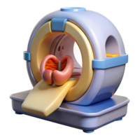 dynamic exquisite Medical scanner displaying internal organs, NO BACKGROUND with Transparent Background. high resolution png