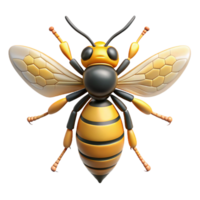 captivating quintessential A picture of a wasp NO BACKGROUND with Transparent Background. png