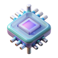 bold glorious Crystalline data chip with complex circuitry NO BACKGROUND with Transparent Background. artisan png