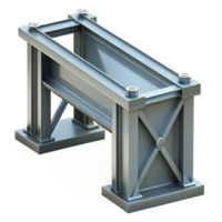 majestic dynamic vintage Steel girder, industrial design, NO BACKGROUND with Transparent Background. top-tier png