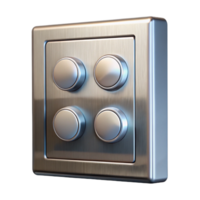 acclaimed organic Elevator button panel, stainless steel, NO BACKGROUND with Transparent Background. high quality png
