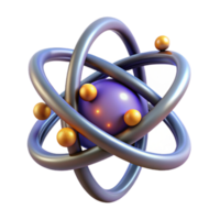 dazzling exceptional Quantum entanglement device with glowing particles. NO BACKGROUND with Transparent Background. png