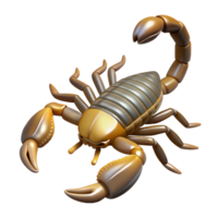 hypnotic joyful futuristic A scorpion, top view, NO BACKGROUND with Transparent Background. top-tier png