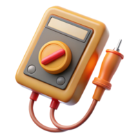 sought-after gothic A multimeter, with probes attached. NO BACKGROUND with Transparent Background. luxury png
