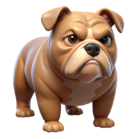 picturesque retro A grumpy-looking bulldog, wrinkles prominent. NO BACKGROUND with Transparent Background. impeccable png