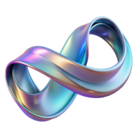 dramatic distinguished A flowing, abstract ribbon with holographic shimmer. NO BACKGROUND with Transparent Background. png